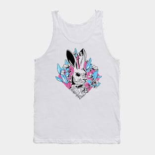 Rabbit Floral Cute Tank Top